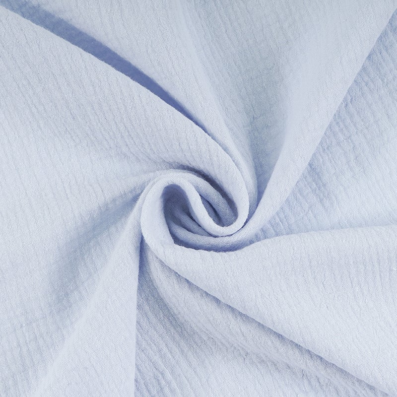 Double-Layer Wrinkled Gauze Fabric Pure Color Absorbent Baby Bath Towel Towel Quilt Fabric Cloth Cotton - Image 5